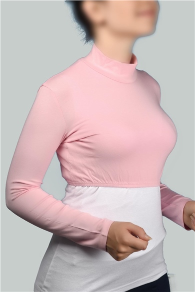 Long Sleeve Half Body - Light Pink